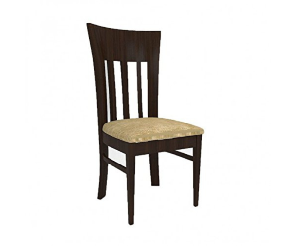Vertical Striped Six Seater with Glass Top Dinnng Set