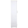 Engineered Wood Wardrobe White in Single door