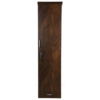 Wood Base Dark Wooden Texture Single Door wardrobe