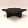 Four Stool Living Room Table with Beige Cushions