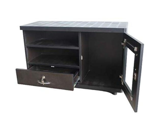 TV Stand and Home Entertainment Unit | Black Textured