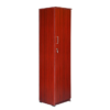 Single Door Engineered Wood Wardrobe in Maroon