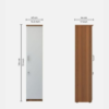 Engineered Wood Single Door Wardrobe With Multiple Shelves For Bedroom and Living Room