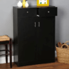 Shoe Cabinet of 4 Shelves | Shoe Rack with Drawer | Color Wenge