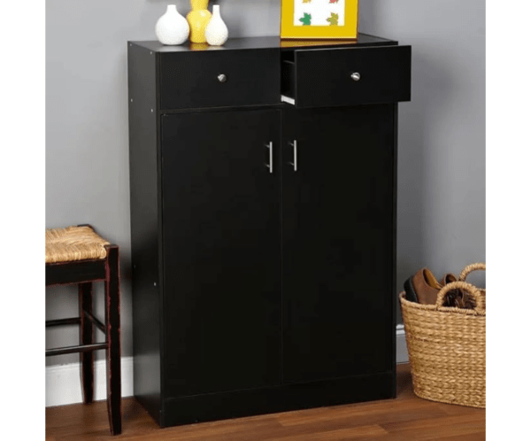 Shoe Cabinet of 4 Shelves | Shoe Rack with Drawer | Color Wenge