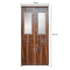 Almirah for Clothes | Study Book | Shelf Kitchen Showcase Engineered Wood | Sheesham Color