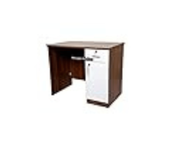 Office Table | Study Table in White & Brown