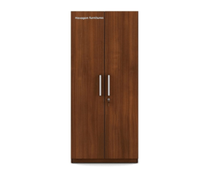 Double Door Wardrobe with 2 Drawers and 4 Shelves