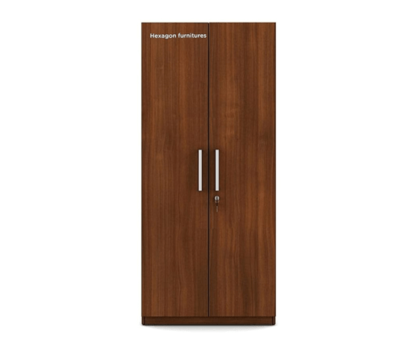 Double Door Wardrobe with 2 Drawers and 4 Shelves
