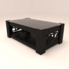 Small Center Coffee Table with Glass