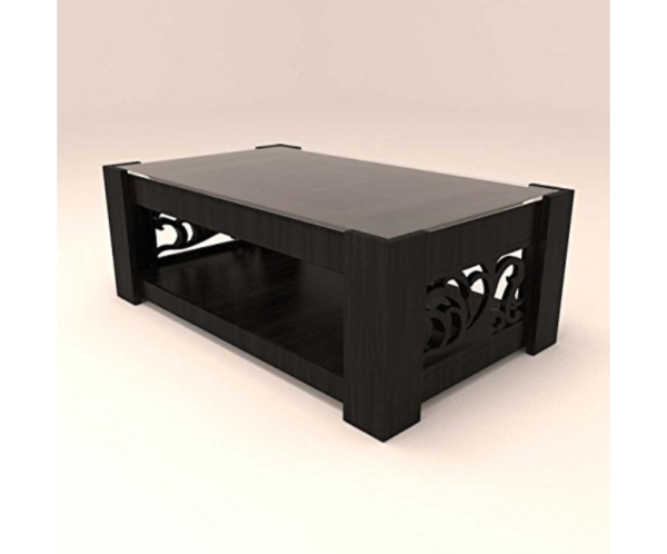 Small Center Coffee Table with Glass