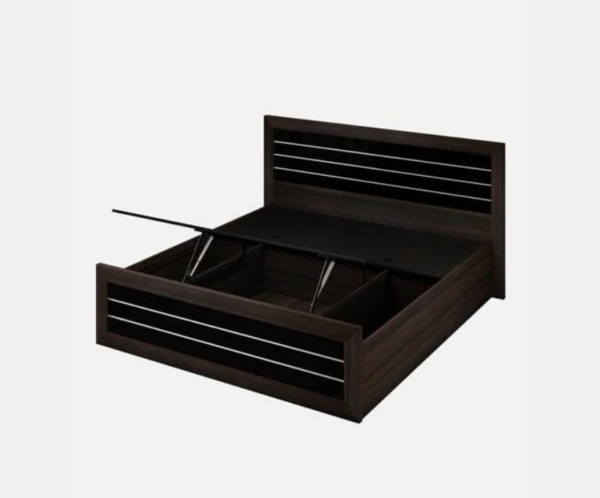 King Size Double Bed in Wenge with Storage for Bedroom