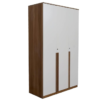 Modular Three Door Wadrobe | White & Cherrypine Walnut