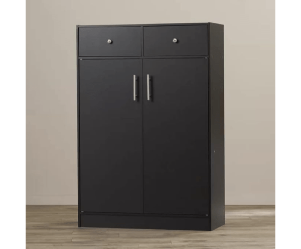 Shoe Cabinet of 4 Shelves | Shoe Rack with Drawer | Color Wenge
