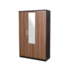 Three Door Wardrobe with Mirror and Drawer