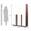 Deluxe Three Door Wardrobe Without Mirror Without Drawer