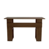 Study Table for Students | Office Desk with Shelf Storage Wooden | Laptop Tables for Home | Walnut Brown Finish