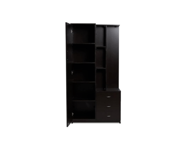 Dressing Table in Wenge Finish | 3 Drawer and Shelves