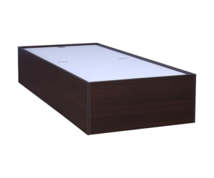 Engineered Wood Box Storage Single Bed in Walnut Colour
