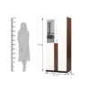 Double Door Deluxe Engineered Wood Wardrobe White