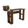 Study Table for Students | Office Desk with Shelf Storage Wooden | Laptop Tables for Home | Walnut Brown Finish