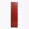 Four feet Matte Multi-Ply Wood Bookcase with Four Door in Maroon Color
