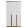Modular Three Door Wadrobe | White & Cherrypine Walnut