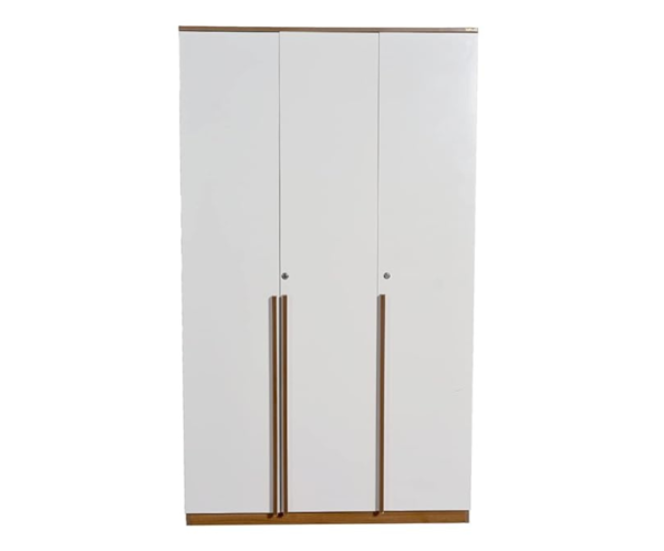 Modular Three Door Wadrobe | White & Cherrypine Walnut