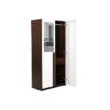 Double Door Deluxe Engineered Wood Wardrobe White