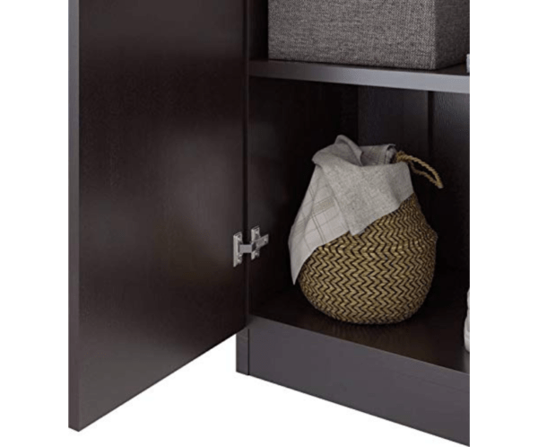 Engineered Wood Double Door Wardrobe | Finish Color - Wenge