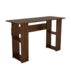 Study Table for Students | Office Desk with Shelf Storage Wooden | Laptop Tables for Home | Walnut Brown Finish
