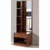 Engineered Wood Dressing Table with 1 Mirror and Storage | Wooden Texture