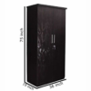 Modern Double Door Leaf Textured Wardrobe