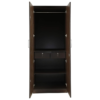 Double Door Wardrobe in Wooden Texture