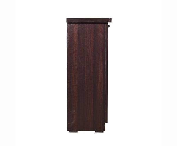 Leaf and Flower Textured Single Door Shoe Rack