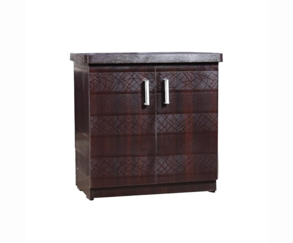 Scribble Textured Double Door Cabinet | Shoe Rack
