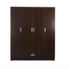 Engineered Wood Four Door Wardrobe in Wenge Finish