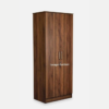 Engineered Wood Double Door Wardrobe Without Mirror | Wood Texture