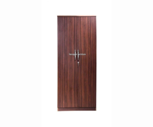 Double Door Wardrobe with 1 Drawer and 3 Shelves | Maroon Color
