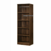 Double Door Wardrobe with 5 Shelves | Brown and Off White