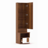 Engineered Wood Dressing Table with 1 Mirror and Storage | Light-Brown