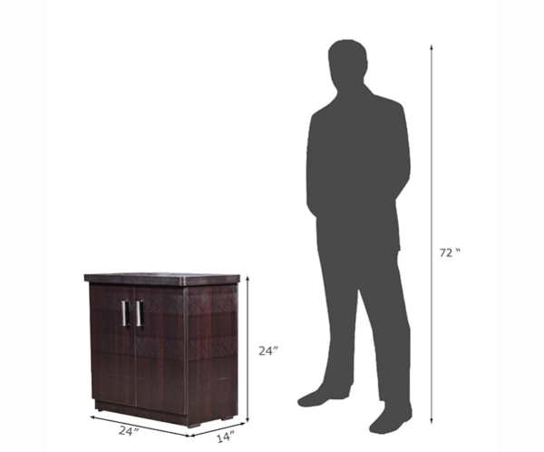 Scribble Textured Double Door Cabinet | Shoe Rack