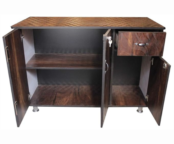 2 Wooden Mini Wardrobe Table | Brown