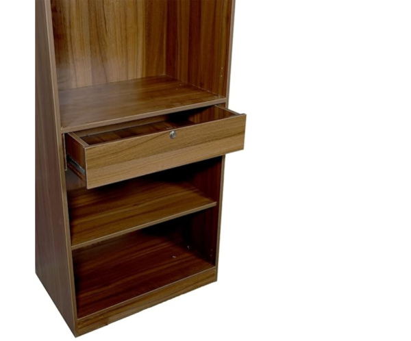 Double Doors Modular Wardrobe | Walnut and White