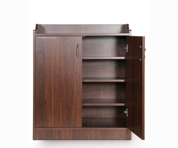 Engineered Wood Shoe Cabinet | Shoe Rack | Brown Colour
