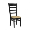 Retangular Dinning Set with Six Curved Ladder Back Chairs