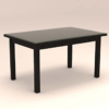 Border Designed Six Seater Dinning Set with Glass Table Top