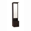 Engineered Wood Dressing Table with 1 Mirror and Storage | Dark-Brown