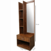 Engineered Wood Dressing Table with 1 Mirror and Storage | Wooden Texture