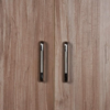 Wooden Cafe Walnut Double Door Wardrobe in Light Brown